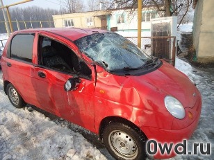 Битый автомобиль Daewoo Matiz