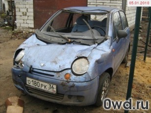 Битый автомобиль Daewoo Matiz